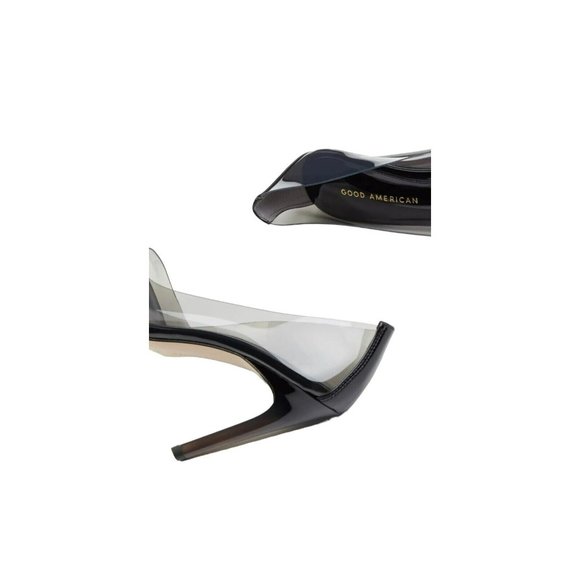 Good American Women's Cinderella Clear Pump Light Smoke, US 8 - Picture 4 of 8